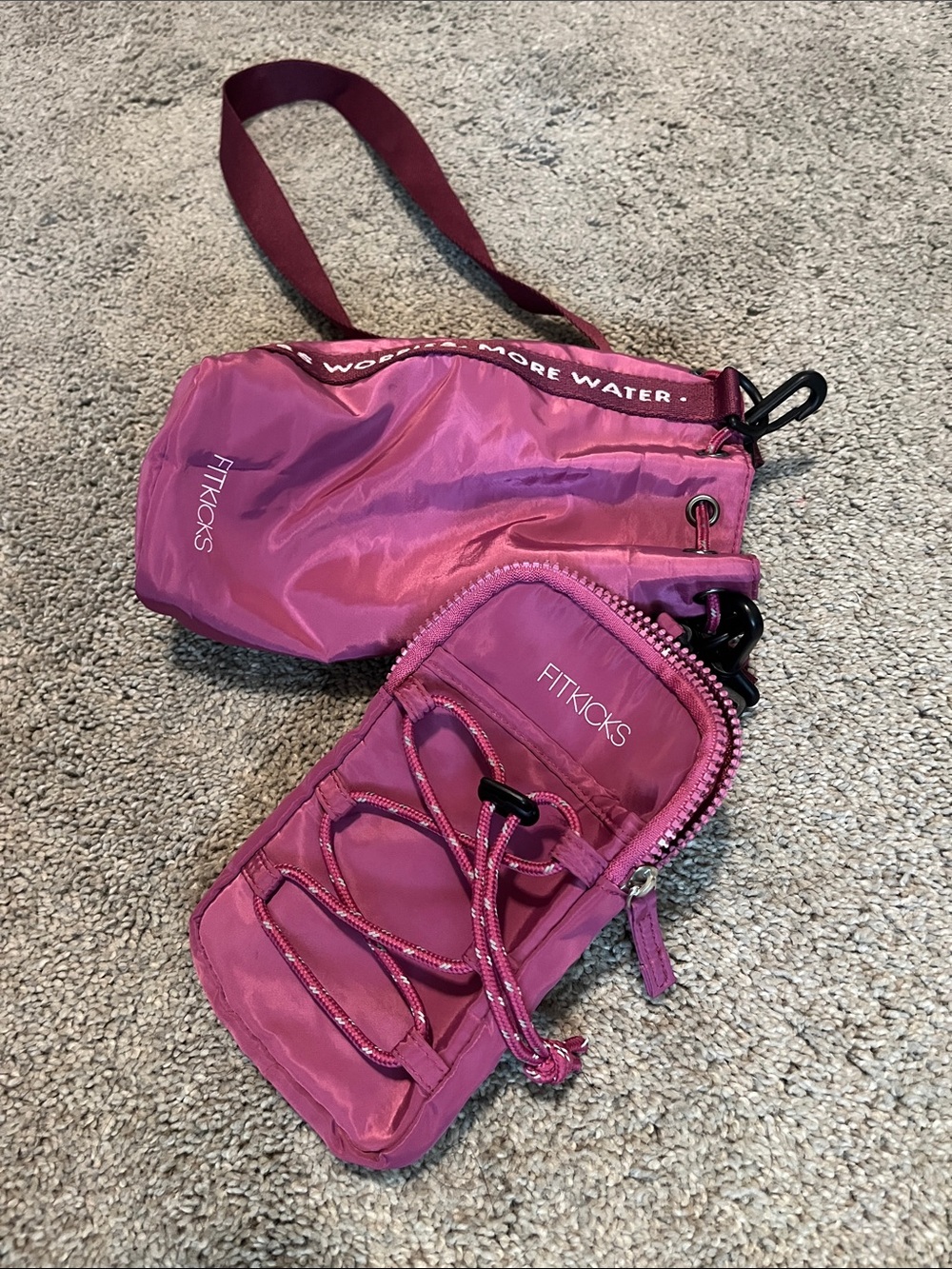 Pink Compact Crossbody Organizer